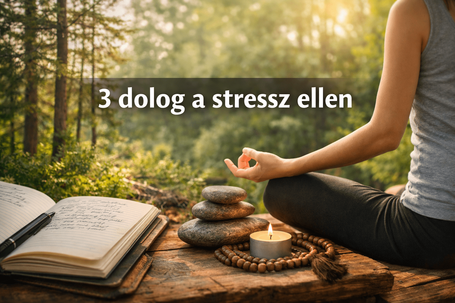 3 dolog a stressz ellen meditáció naplóírás és természetben töltött idő