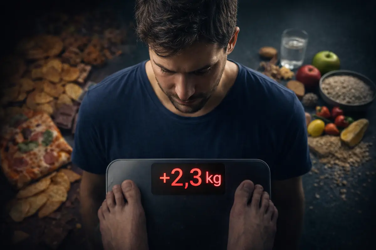 diéta megszakadás után plusz 2,3 kg súlynövekedés mérlegen nem zsír
