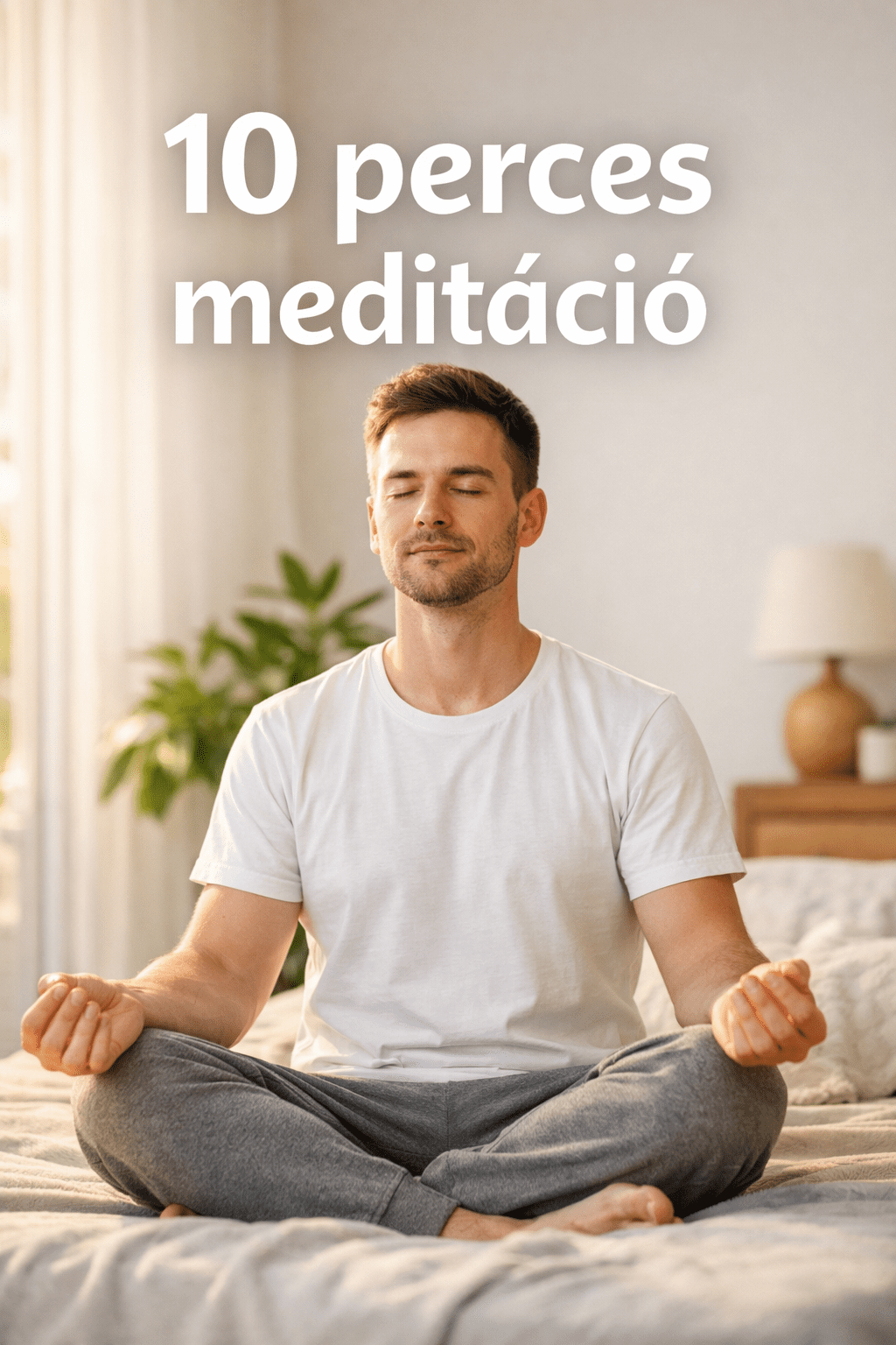 10 perces meditáció reggel ágyban ülve légzésfigyeléssel