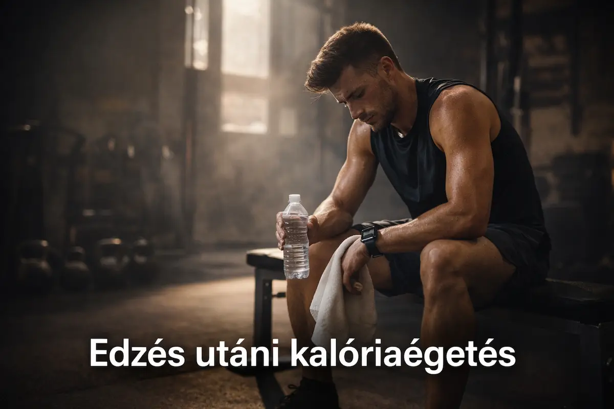 edzés utáni kalóriaégetés edzés után pihenő férfi konditeremben