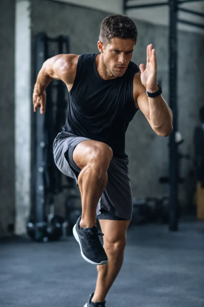 HIIT edzés közben intenzív mozgás sprint gyakorlattal